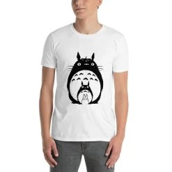 My Neighbor Totoro Black & White T Shirt Unisex -Ghibli Shop mockup 677ec1db 1