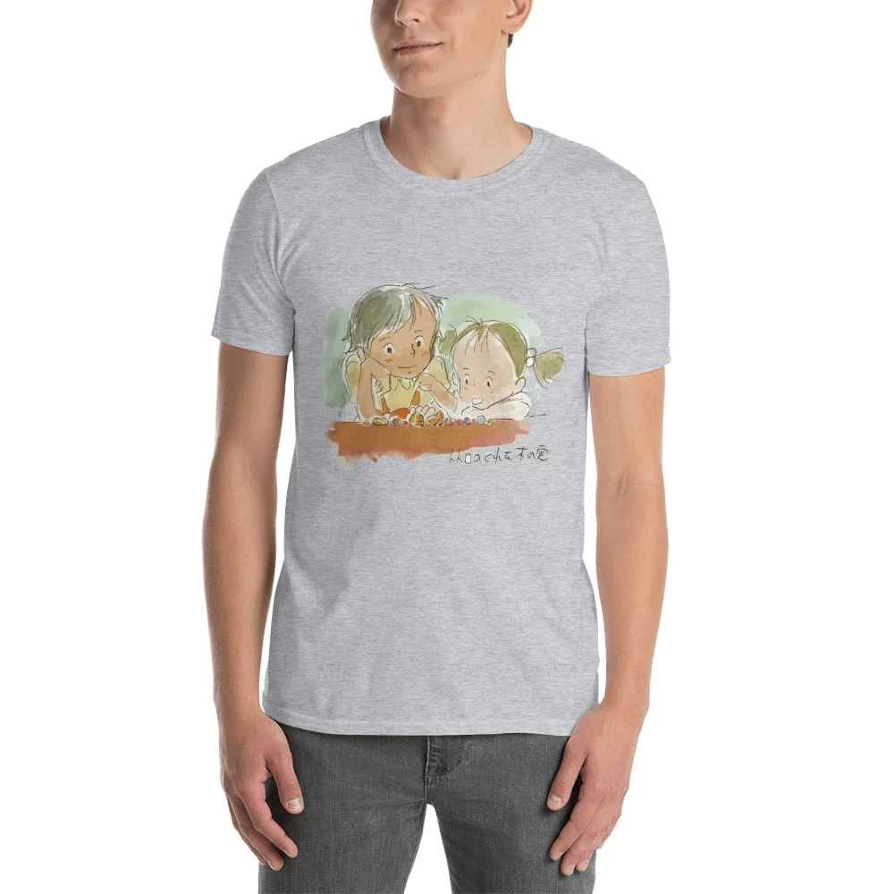 My Neighbor Totoro – Mei & Satsuki Water Color T Shirt 7 My Neighbor Totoro – Mei & Satsuki Water Color T Shirt - Image 5
