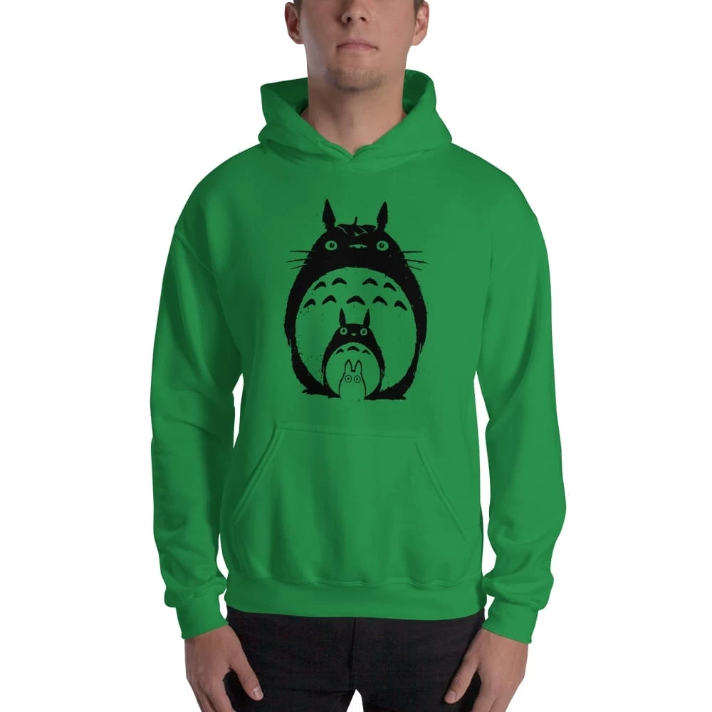 My Neighbor Totoro Black & White Hoodie Unisex 8 My Neighbor Totoro Black & White Hoodie Unisex - Image 6