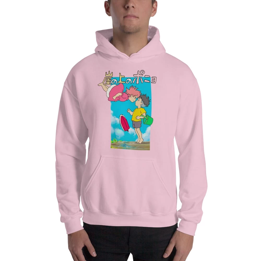 Ponyo On The Cliff By The Sea Poster Hoodie Unisex 11 Ponyo On The Cliff By The Sea Poster Hoodie Unisex - Image 9