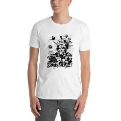 Studio Ghibli Art Collection Black And White T Shirt -Ghibli Shop mockup 6f9474f7