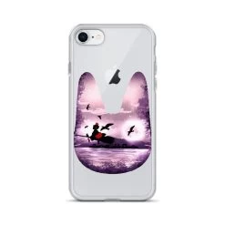 Kiki’s Delivery Service – Purple Jiji IPhone Case -Ghibli Shop mockup 70e23c99