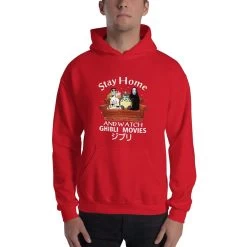 Stay Home And Watch Ghibli Movie Hoodie Unisex -Ghibli Shop mockup 712932bc 1