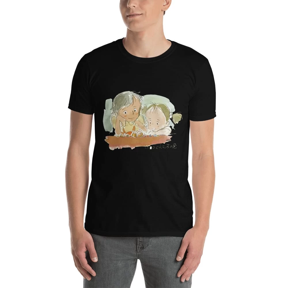 My Neighbor Totoro – Mei & Satsuki Water Color T Shirt 4 My Neighbor Totoro – Mei & Satsuki Water Color T Shirt - Image 2