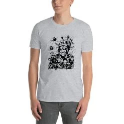 Studio Ghibli Art Collection Black And White T Shirt -Ghibli Shop mockup 76225924