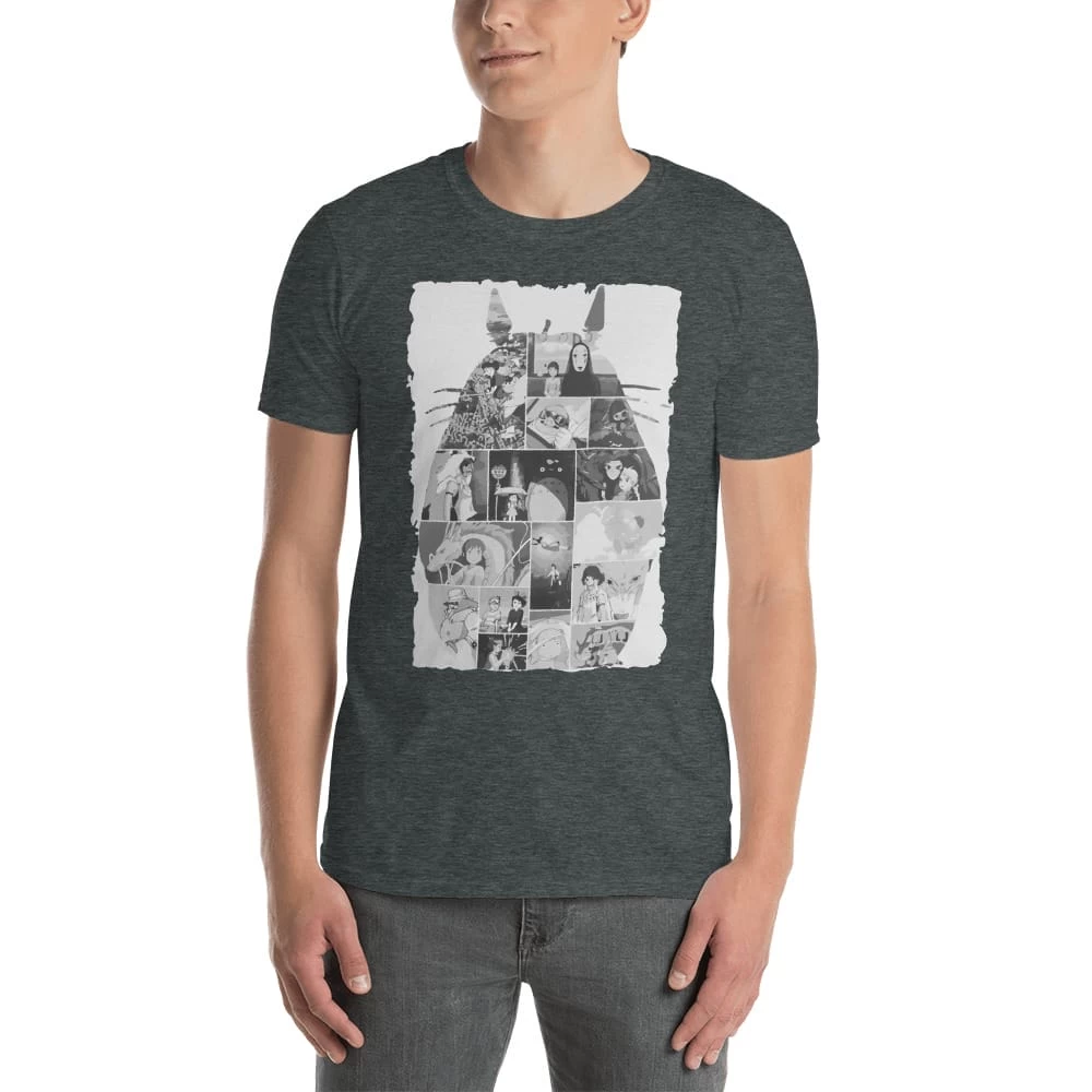 Ghibli Studio Collage Art T Shirt Unisex 5 Ghibli Studio Collage Art T Shirt Unisex - Image 3