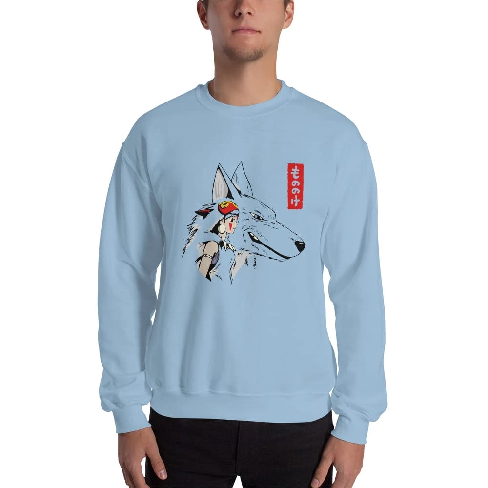 Princess Mononoke – San And The Wolf Sweatshirt Unisex 17 Princess Mononoke – San And The Wolf Sweatshirt Unisex - Image 15