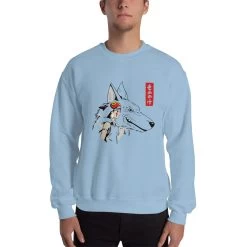 Princess Mononoke – San And The Wolf Sweatshirt Unisex 25 Princess Mononoke – San And The Wolf Sweatshirt Unisex -Ghibli Shop mockup 7d6b76b1