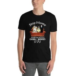 Stay Home And Watch Ghibli Movie T Shirt Unisex -Ghibli Shop mockup 811d2f16