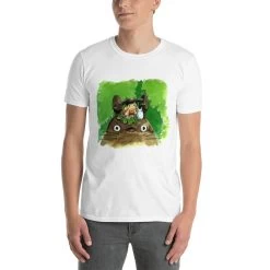 My Neighbor Totoro & Mei Water Color Art T Shirt -Ghibli Shop mockup 8b671c59