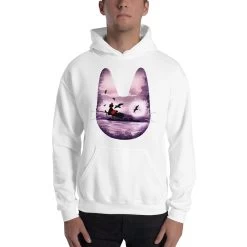 Kiki’s Delivery Service – Purple Jiji Hoodie Unisex -Ghibli Shop mockup 917b8948