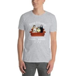 Stay Home And Watch Ghibli Movie T Shirt Unisex -Ghibli Shop mockup 9faabaa6 1