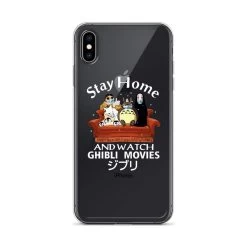 Stay Home And Watch Ghibli Movie IPhone Case -Ghibli Shop mockup a0950c38