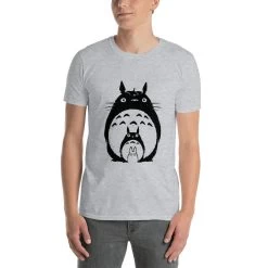 My Neighbor Totoro Black & White T Shirt Unisex -Ghibli Shop mockup a75bce6e 1
