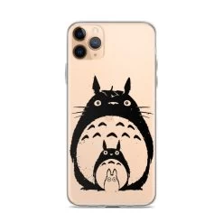 My Neighbor Totoro Black & White IPhone Case -Ghibli Shop mockup ab8e237c