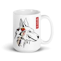 Princess Mononoke – San And The Wolf Mug -Ghibli Shop mockup ac6e675b