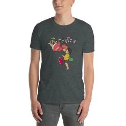 Ponyo On The Cliff By The Sea T Shirt Unisex -Ghibli Shop mockup b6ff439b
