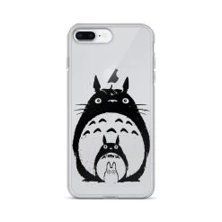 My Neighbor Totoro Black & White IPhone Case -Ghibli Shop mockup bbcc6f8a