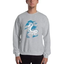 Spirited Away – Sen Riding Haku Dragon Sweatshirt 29 Spirited Away – Sen Riding Haku Dragon Sweatshirt -Ghibli Shop mockup c266a6f7 1