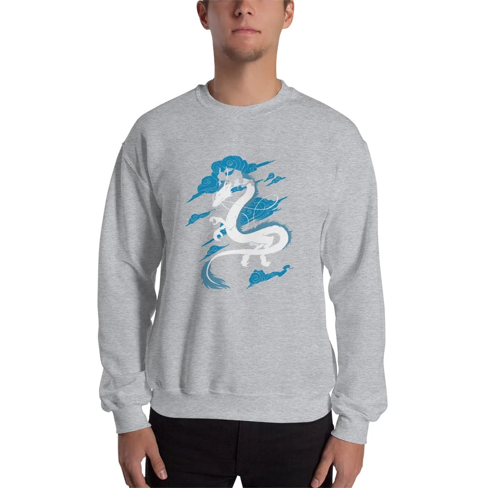 Spirited Away – Sen Riding Haku Dragon Sweatshirt 7 Spirited Away – Sen Riding Haku Dragon Sweatshirt - Image 5