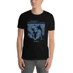 Howl’s Moving Castle Black & White T Shirt Unisex 18 Howl’s Moving Castle Black & White T Shirt Unisex -Ghibli Shop mockup c364fd51