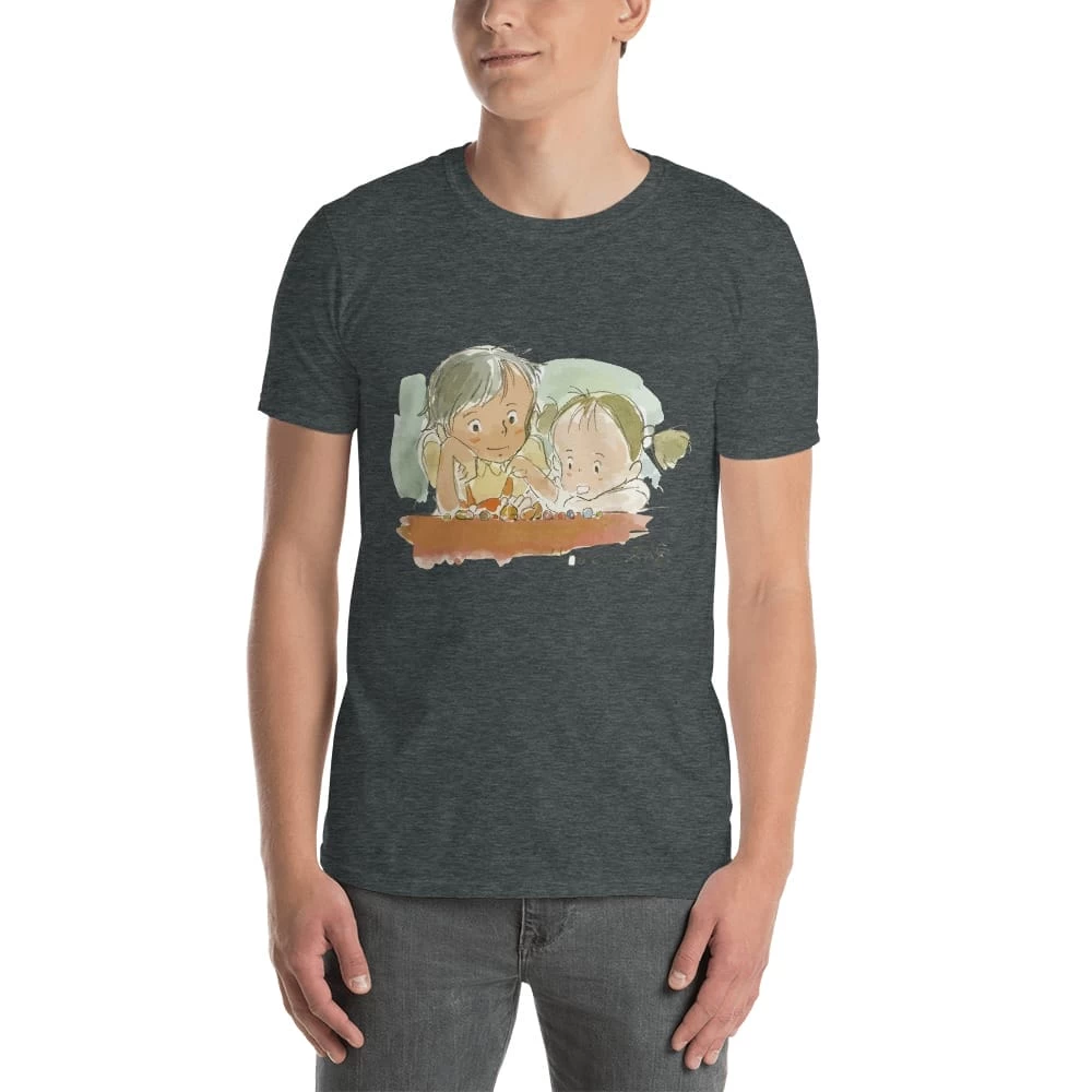 My Neighbor Totoro – Mei & Satsuki Water Color T Shirt 6 My Neighbor Totoro – Mei & Satsuki Water Color T Shirt - Image 4