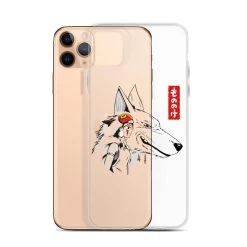 Princess Mononoke – San And The Wolf IPhone Case -Ghibli Shop mockup cca647dd