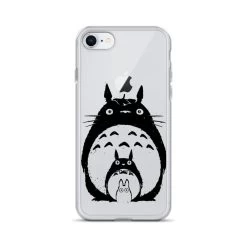 My Neighbor Totoro Black & White IPhone Case -Ghibli Shop mockup ccab499c