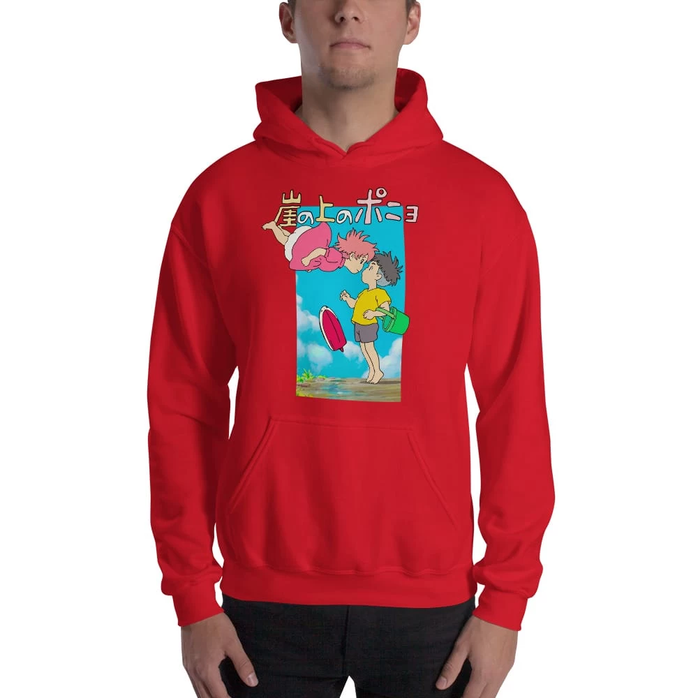 Ponyo On The Cliff By The Sea Poster Hoodie Unisex 6 Ponyo On The Cliff By The Sea Poster Hoodie Unisex - Image 4