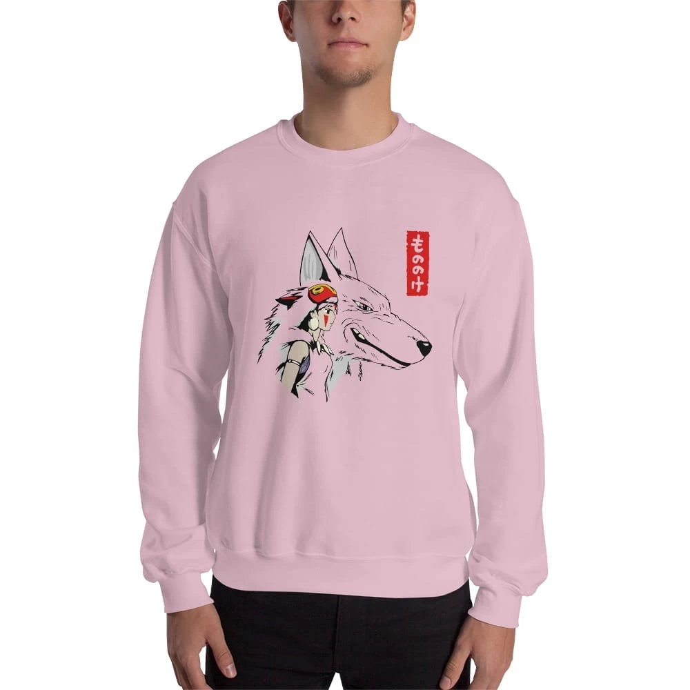 Princess Mononoke – San And The Wolf Sweatshirt Unisex 18 Princess Mononoke – San And The Wolf Sweatshirt Unisex - Image 16