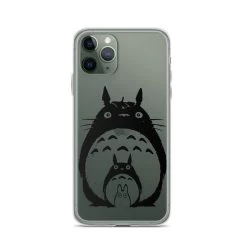 My Neighbor Totoro Black & White IPhone Case -Ghibli Shop mockup cf2397f9