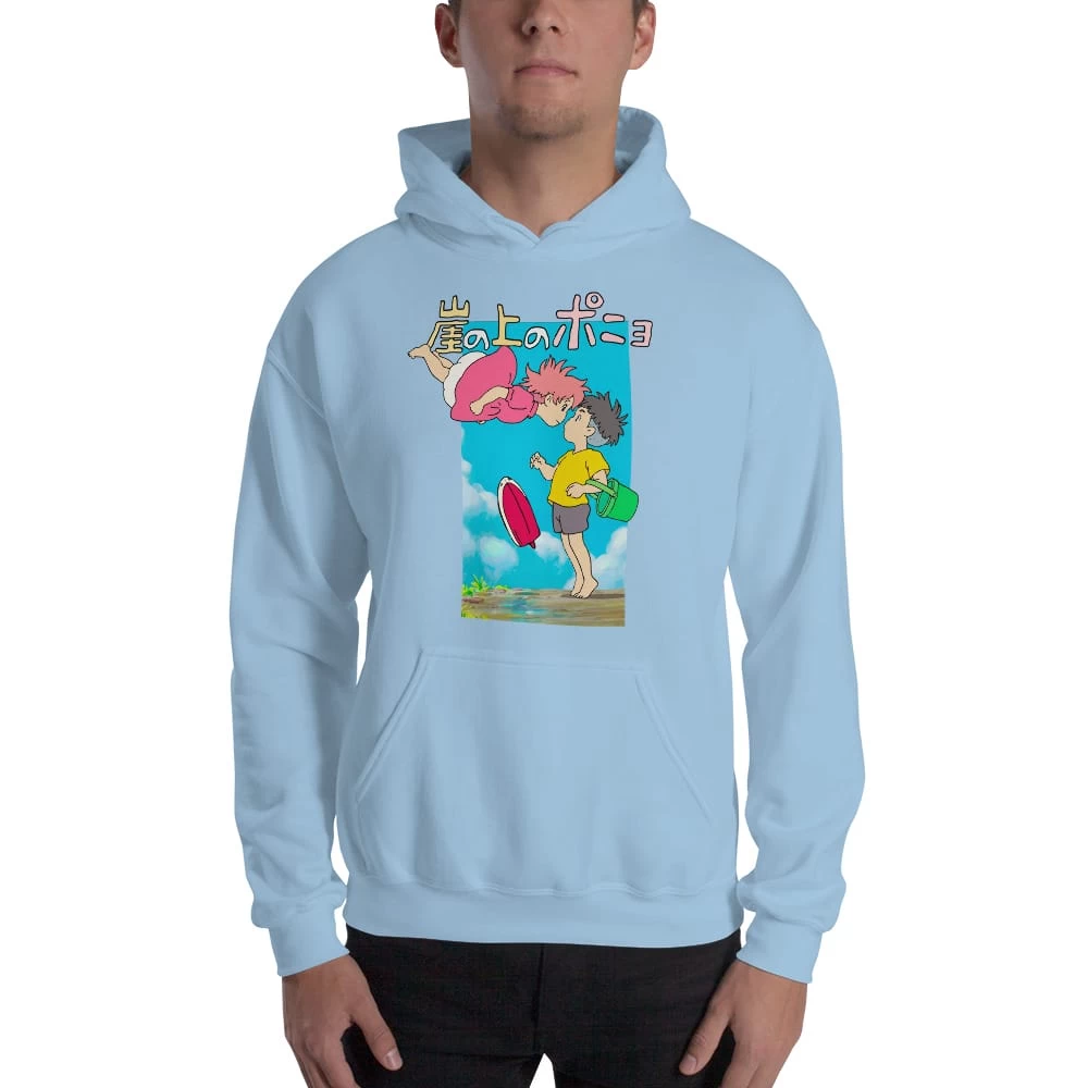 Ponyo On The Cliff By The Sea Poster Hoodie Unisex 10 Ponyo On The Cliff By The Sea Poster Hoodie Unisex - Image 8
