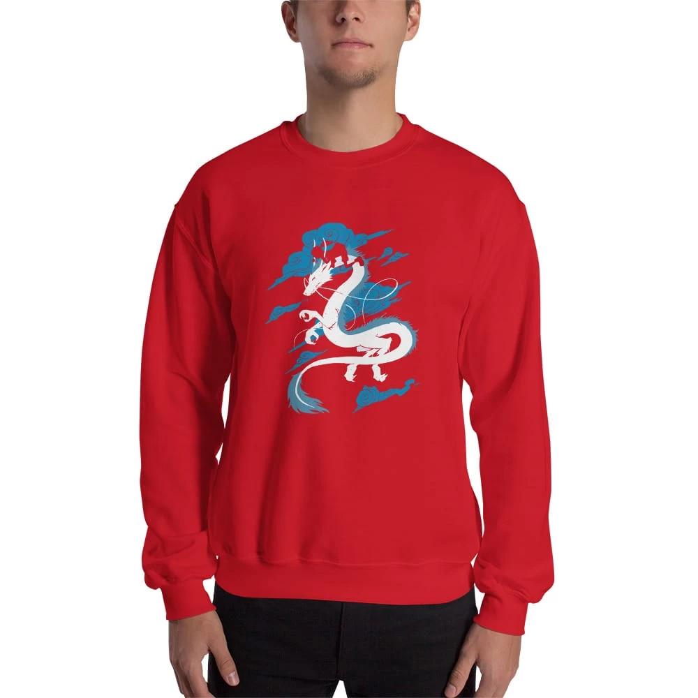 Spirited Away – Sen Riding Haku Dragon Sweatshirt 5 Spirited Away – Sen Riding Haku Dragon Sweatshirt - Image 3
