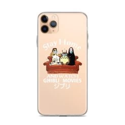 Stay Home And Watch Ghibli Movie IPhone Case -Ghibli Shop mockup daf3fcc3