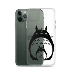 My Neighbor Totoro Black & White IPhone Case -Ghibli Shop mockup e04c18e4