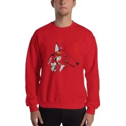 Princess Mononoke – San And The Wolf Sweatshirt Unisex 22 Princess Mononoke – San And The Wolf Sweatshirt Unisex -Ghibli Shop mockup eba30f48