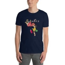 Ponyo On The Cliff By The Sea T Shirt Unisex -Ghibli Shop mockup ec4ea198