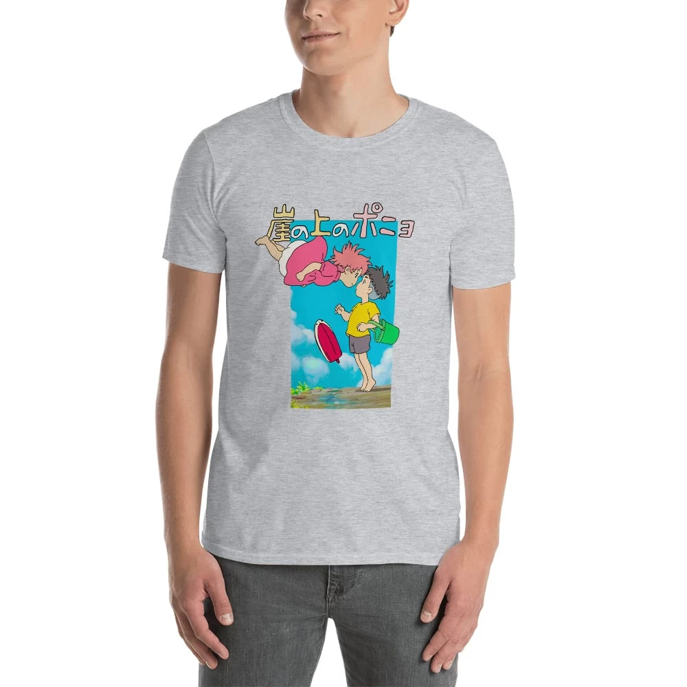 Ponyo On The Cliff By The Sea Poster T Shirt Unisex 6 Ponyo On The Cliff By The Sea Poster T Shirt Unisex - Image 4