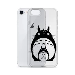 My Neighbor Totoro Black & White IPhone Case -Ghibli Shop mockup f279c2c3