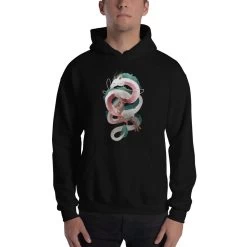 Spirited Away – Haku Dragon Hoodie Unisex -Ghibli Shop mockup f40defbe