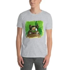 My Neighbor Totoro & Mei Water Color Art T Shirt -Ghibli Shop mockup f6eff217