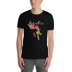 Ponyo On The Cliff By The Sea T Shirt Unisex -Ghibli Shop mockup f7772d14