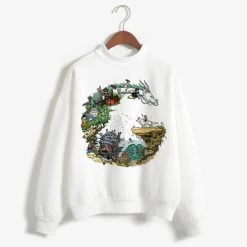 Ghibli Studio Characters Sweatshirt For Women -Ghibli Shop productimage1120254475 2nd