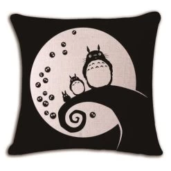 My Neighbor Totoro Linen Throw Pillow Cover -Ghibli Shop productimage1125403572 2nd