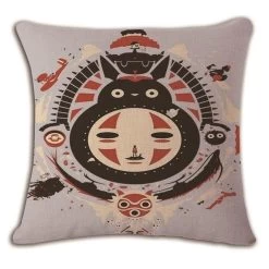 My Neighbor Totoro Linen Throw Pillow Cover -Ghibli Shop productimage1125403575 2nd