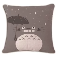 My Neighbor Totoro Linen Throw Pillow Cover -Ghibli Shop productimage1125403578 2nd
