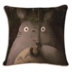 My Neighbor Totoro Linen Throw Pillow Cover -Ghibli Shop productimage1125403580 2nd