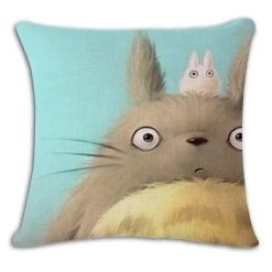 My Neighbor Totoro Linen Throw Pillow Cover -Ghibli Shop productimage1125403582 2nd