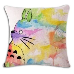 My Neighbor Totoro Linen Throw Pillow Cover -Ghibli Shop productimage1125403584 2nd
