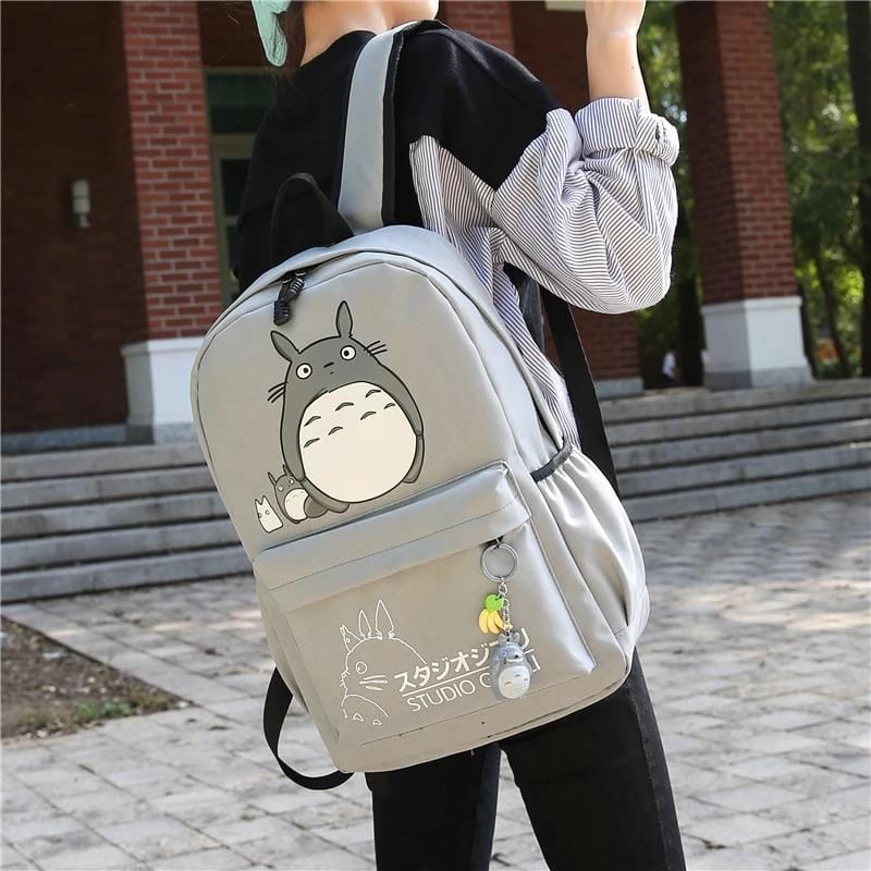 My Neighbor Totoro Canvas Backpack 6 Colors 12 My Neighbor Totoro Canvas Backpack 6 Colors - Image 10